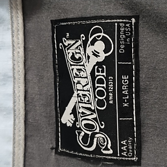 Sovereign Code Roll Sleeve Light Weight Safari Style Chambray Shirt Extra Large - Picture 7 of 14